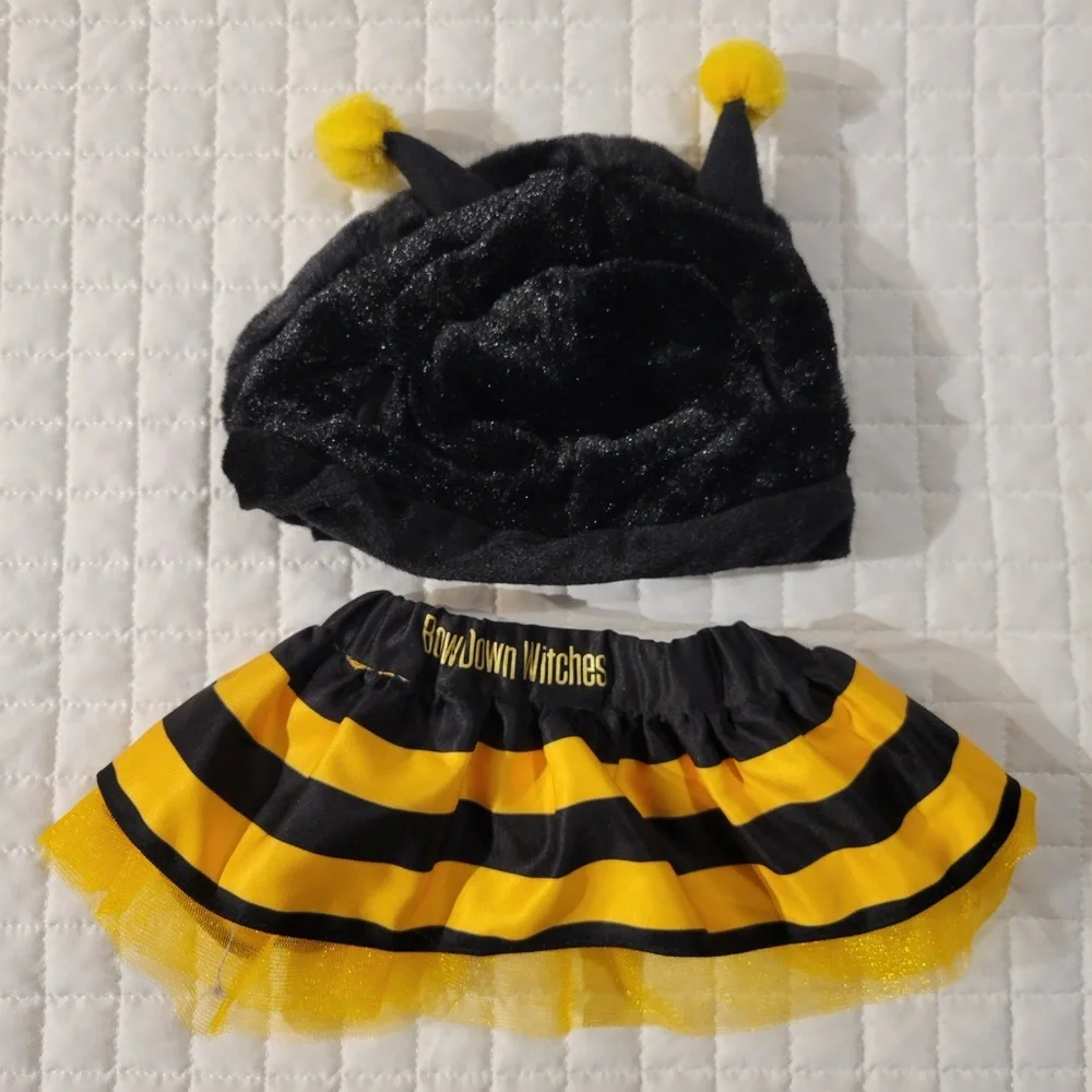 🎃💀👻 Bootique Small Dog Bumblebee Tutu Halloween Costume Cute Adorable Fun Shiny